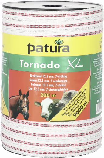 Produktbild: Patura Breitband Tornado XL weiß, rot 12,5 mm