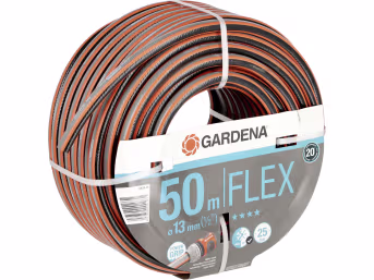 Produktbild: GARDENA Gartenschlauch Comfort FLEX 1/2 (12,7 mm) 50 m, schwarz, orange, 18039-20