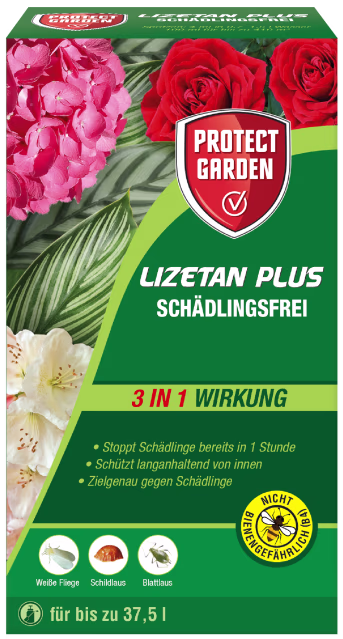 Produktbild: Protect Garden Lizetan Plus Schädlingsfrei 100 ml Karton gegen Weiße Fliegen, Schildläuse und Blattläuse 37,5 l
