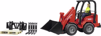 Produktbild: Bruder® Modell Schäffer Hoflader 2630 mit Palettengabel und Schaufel 1:16