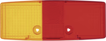 Produktbild: Hella® Lichtscheibe quadratisch, links/rechts, 158 x 64 mm für Schlussleuchte mit Kennzeichenlicht