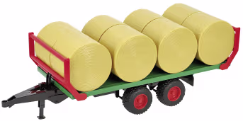Produktbild: Bruder® Modell Ballentransportanhänger mit 8 Rundballen 1:16