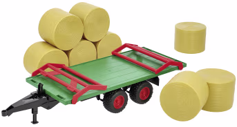 Produktbild: Bruder® Modell Ballentransportanhänger mit 8 Rundballen 1:16