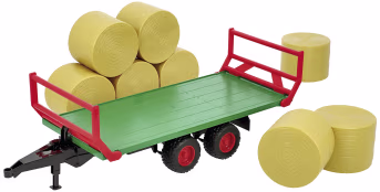 Produktbild: Bruder® Modell Ballentransportanhänger mit 8 Rundballen 1:16