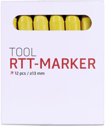 Set: Tip Top Signierkreide gelb 13 mm, für Reifen, 12 St.