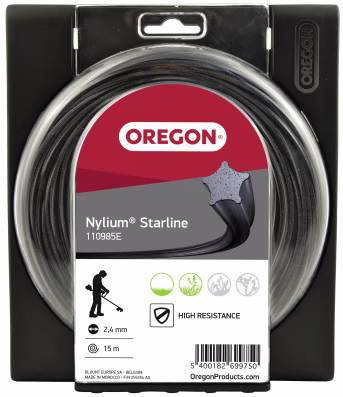 Produktbild: Oregon® Mähfaden Nylium® Starline® 5-Kant mit Aluminiumpartikel
