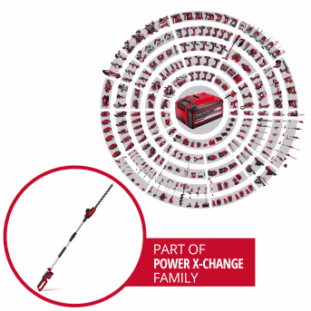 Produktbild: EINHELL Power X-Change Akku-Stab-Heckenschere GC-HH 18/45 Li T-Solo