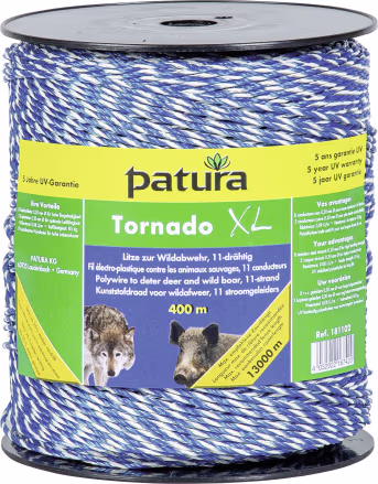 Produktbild: Patura Litze Tornado XL blau, weiß