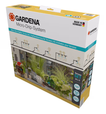 Produktbild: GARDENA Tropfbewässerung Set Terrasse (30 Pflanzen) Höhe 448 mm