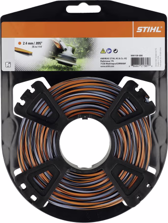 Produktbild: STIHL Mähfaden CF3 Pro 2,4 mm/35 m, schwarz, orange, grau, 0000 930 4300