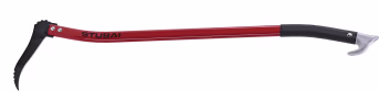 Produktbild: Stubai Handsappie Stiel Aluminium, geschweift, Haltegummi, Abgleitschutz 900 mm, geschliffene Spitze, gezahnt