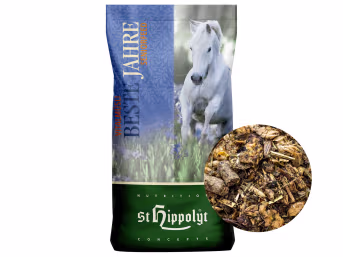 Produktbild: St. Hippolyt Vitalmüsli Beste Jahre reichhaltiges Aufbaufutter für Senioren/ältere Pferde