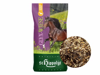 Produktbild: St. Hippolyt Glyx-Wiese Seniorfaser mit Öl und Kräutern für ältere Pferde