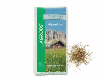 Produktbild: AGROBS Alpenheu hochwertige Gräser und Kräuter zur Raufutterergänzung Faser