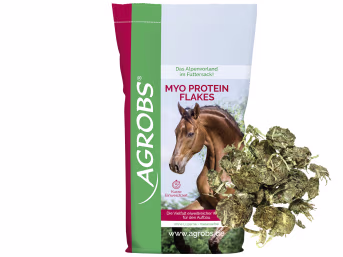 Produktbild: AGROBS MYO PROTEIN Flakes eiweißreicher Heuersatz ohne Zusatzstoffe mit geringer Einweichzeit Flocken