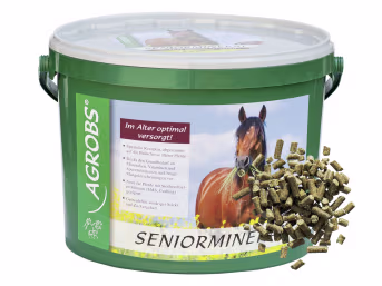 Produktbild: AGROBS Seniormineral für die Bedürfnisse von alten Pferden 3 kg Eimer