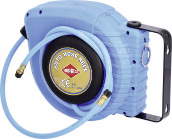 Produktbild: Airpress Schlauchaufroller für Druckluft, selbstaufrollend, Wandmontage, 9 m