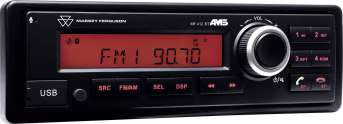 Produktbild: Massey Ferguson Radio MF 412 BT mit kurzer Einbautiefe und Mikrofon