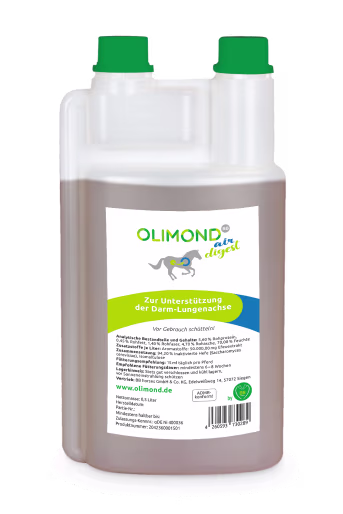 Produktbild: Olimond BB airdigest Dosierflasche für Atemwege von Pferden