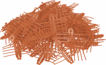 Produktbild: signumat Verbissschutzmanschette Cactus, orange, 100 St.
