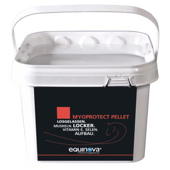 Produktbild: Equinova Myoprotect Pellets mit Nährstoffen für die Muskulatur