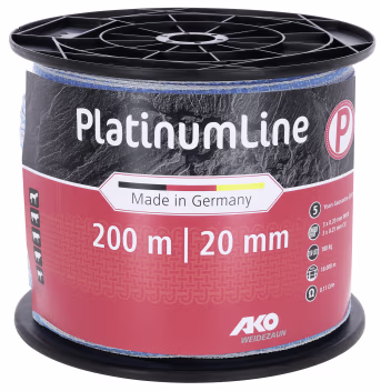 Produktbild: Ako Breitband PlatinumLine 20 mm/200 m, weiß, blau, 442821