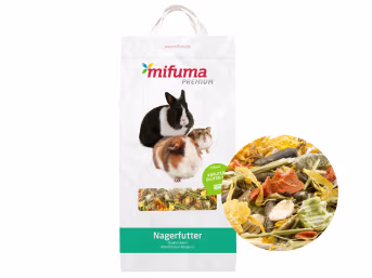 Produktbild: Mifuma Kräuter-Blüten-Mix Premium rohfaserreiches Müsli ohne Getreidekörner mit Vitamin C für Zwergkaninchen