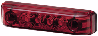 Produktbild: Hella® LED-Positionsleuchte quadratisch, hinten links/rechts, rot, 65 x 16 x 11 mm, 12 V DC, E4 8115