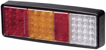 Produktbild: Hella® LED-Schlussleuchte links/rechts 9 – 36 V DC, 275 x 99,3 x 33,5 mm, Schluss-, Brems-, Blink-, Nebellicht