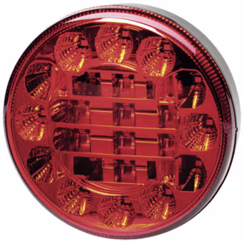 Produktbild: Hella® LED-Nebelschlussleuchte rund, rot, Ø außen 122 mm, 10 – 30 V DC, E9 1184