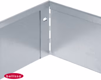 Produktbild: bellissa Rasenkante aus Metall in Silber mit Steckverbindung