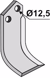 Technische Zeichnung: Industriehof® Fräsmesser links/rechts 145 x 60 x 6 mm, Bohrung 12,5 mm, für Comeb, M.E.A.A.T.