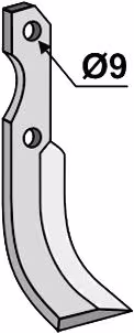 Technische Zeichnung: Industriehof® Fräsmesser links/rechts 183 x 60 x 5 mm, Bohrung 9 mm, für Barbieri, Benassi