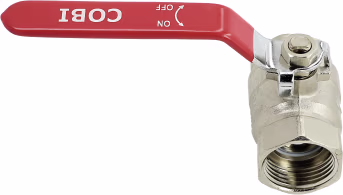 Produktbild: Hücobi Kugelhahn Cobi 1 IG Messing matt verchromt, 3030 025000