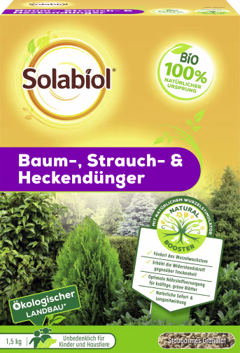 Produktbild: Solabiol Baum-, Strauch & Heckendünger 1,5 kg