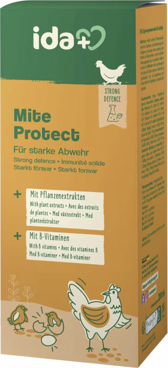 Lifestyle: ida plus® Ergänzungsfuttermittel MiteProtect 200 ml mit Pumpflasche für Hühner, Küken, Wachteln, Geflügel