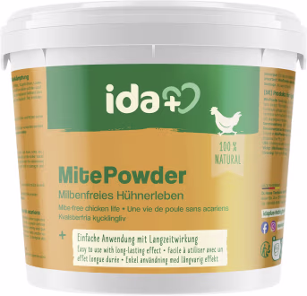 Produktbild: ida plus® Milbenpulver MitePowder 250 g für die Bekämpfung roter Vogelmilben und anderer kriechenden Insekten