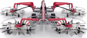 Produktbild: Massey Ferguson Schwader MF RK Gen2 4 Kreisel, Schwad mittig