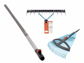 Produktbild: GARDENA VK-Set 5 CS Verstellbes+Schneid-Rech 35cm+CS Holzstiel 130cm