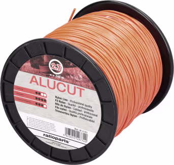 Produktbild: Mähfaden Alucut 2,7 mm/240 m rund, orange, Spule
