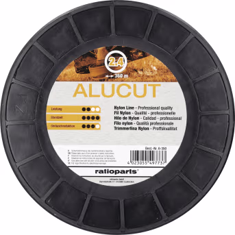 Produktbild: Mähfaden Alucut 2,4 mm/360 m rund, orange, Spule