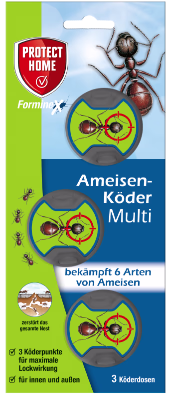 Produktbild: Protect Home FormineX Ameisen Köder Multi 3 St. Dose Ameisenfalle