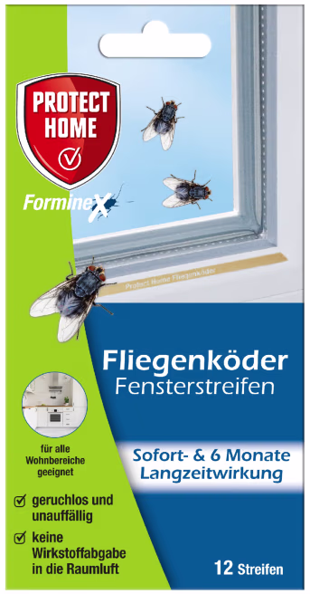 Produktbild: Protect Home FormineX Fliegenköder Fensterstreifen 12 St.