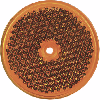 Produktbild: Herth + Buss Seitenstrahler rund, orange, Ø 60 mm, geschraubt, Bohrung