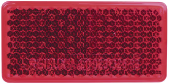 Produktbild: Herth + Buss Rückstrahler rot, rechteckig, 70 x 35 mm, geklebt