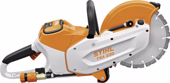 Produktbild: STIHL Akku-Trennschleifer TSA 230 in Orange-Weiß mit Trennscheibe
