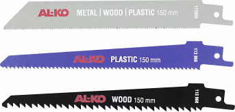 Produktbild: AL-KO Ersatzsägeblätterset 15 cm für Akku-Säbelsäge PS 1815, 3 St.