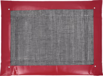 Produktbild: Monoflo Desinfektionsmatte mit rotem Rahmen und strukturierter Oberfläche