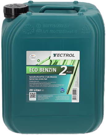 Produktbild: TECTROL ECO BENZIN 2 PLUS 20 l Kanister Sonderkraftstoff, Gerätebenzin, Alkylatbenzin für 2-Takt-Motoren