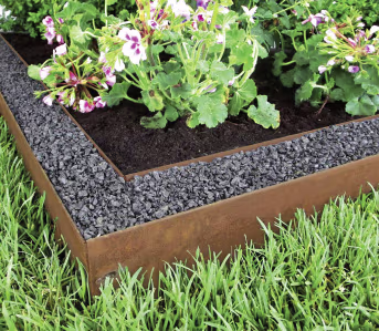 Lifestyle: bellissa Rasenkante Corten Cortenstahl Beeteinfassung Metallkante